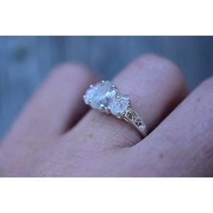 Raw Crystal Ring, Raw Stone Ring, Rings for Women, Stacking Ring, Raw Ge…